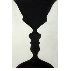 Vase Rug in Hand Tufted Wool & Botanical Silk by Rug'Society