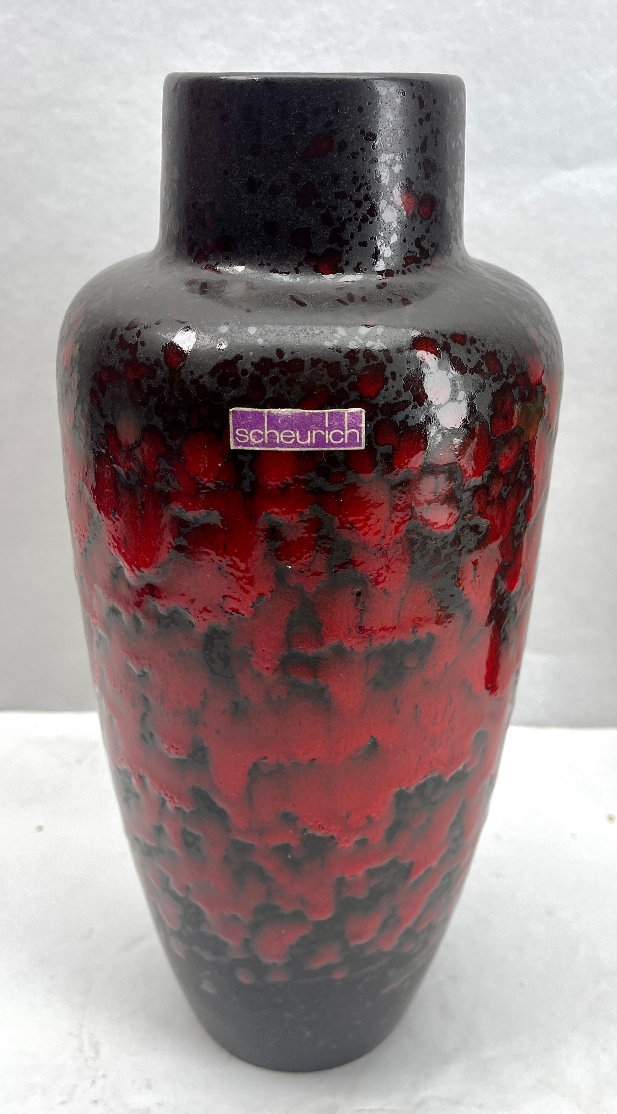 Mid-Century moderno Vaso  Scheurich, Label Model 517-30 W-Germania, anni '60 in vendita