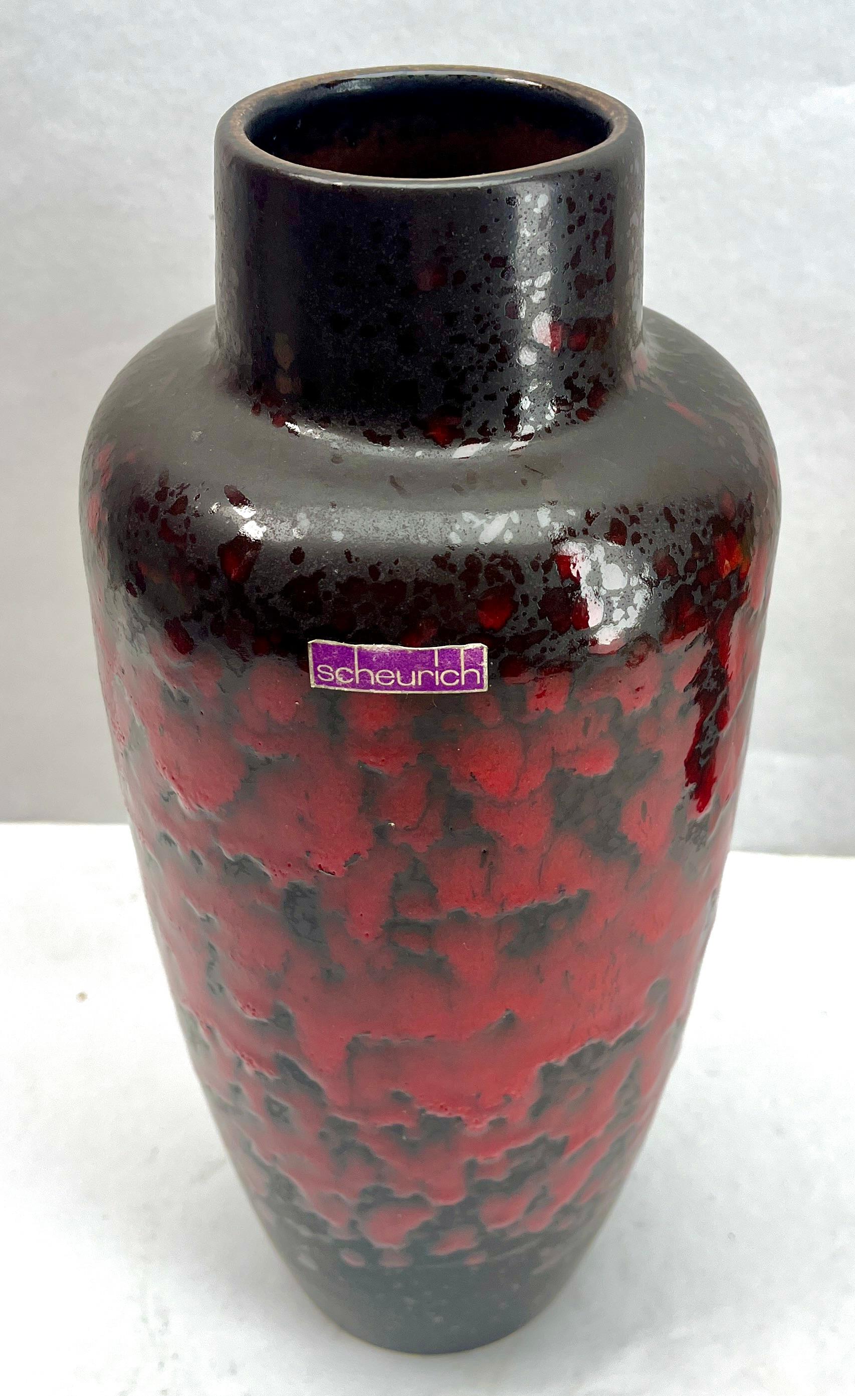 Tedesco Vaso  Scheurich, Label Model 517-30 W-Germania, anni '60 in vendita