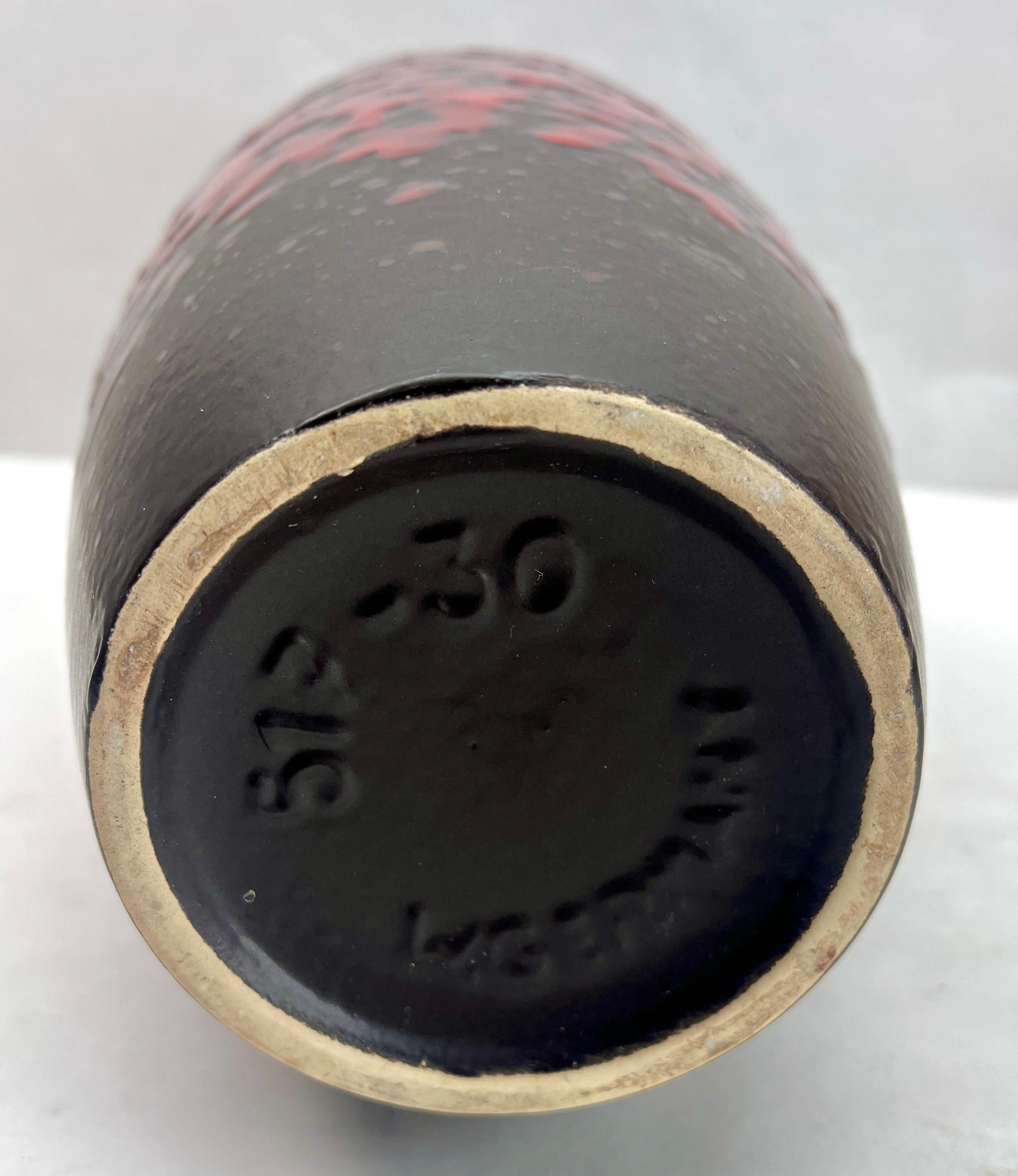 Ceramica Vaso  Scheurich, Label Model 517-30 W-Germania, anni '60 in vendita