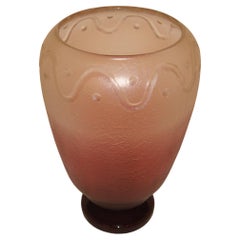 Vaso firmato: Schneider France, 1928, Stile: Art Deco, Design: Radio