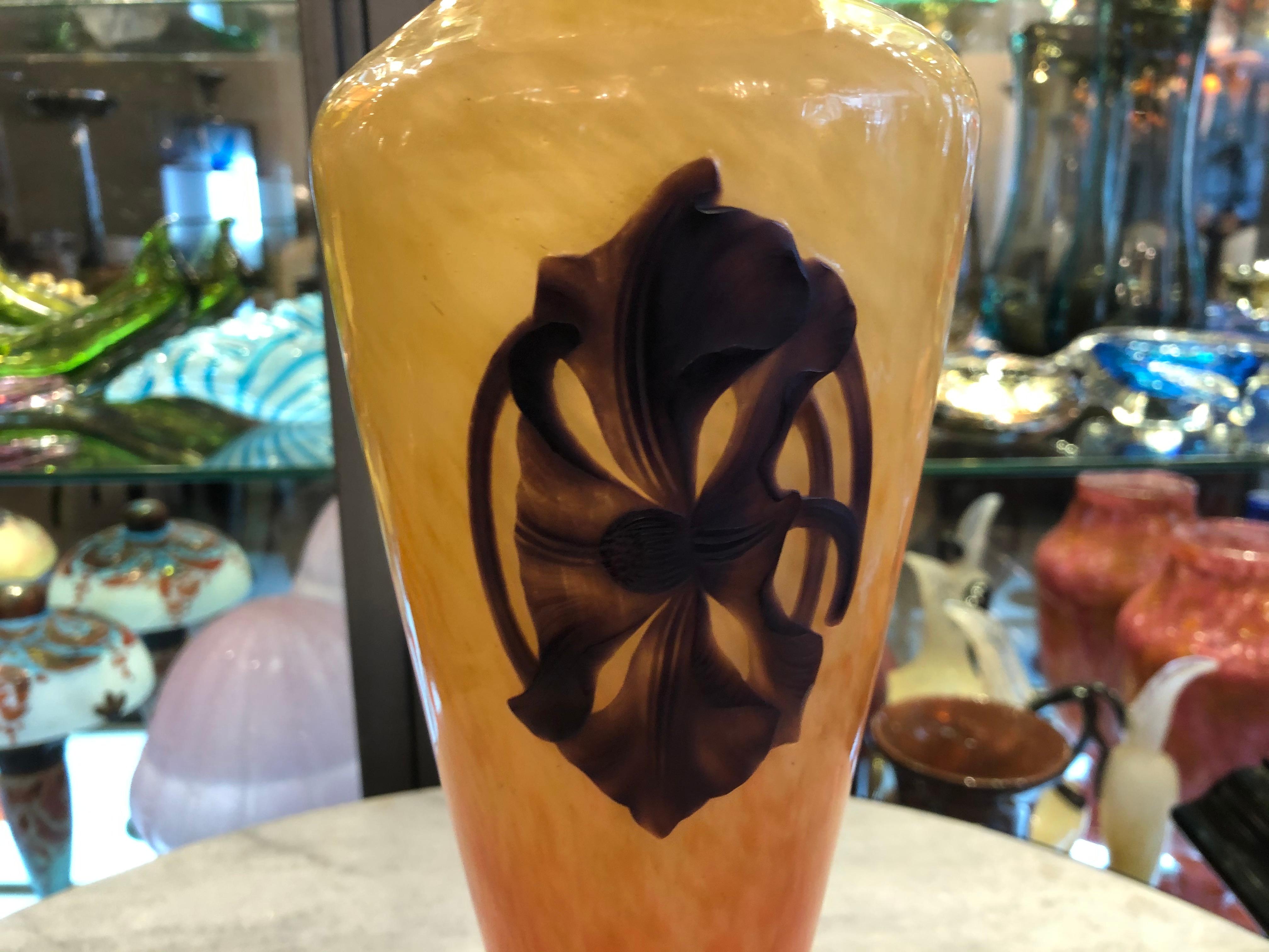  Unusual Vase Schneider With application worked to stone, 1923, Style: Art Deco For Sale 9