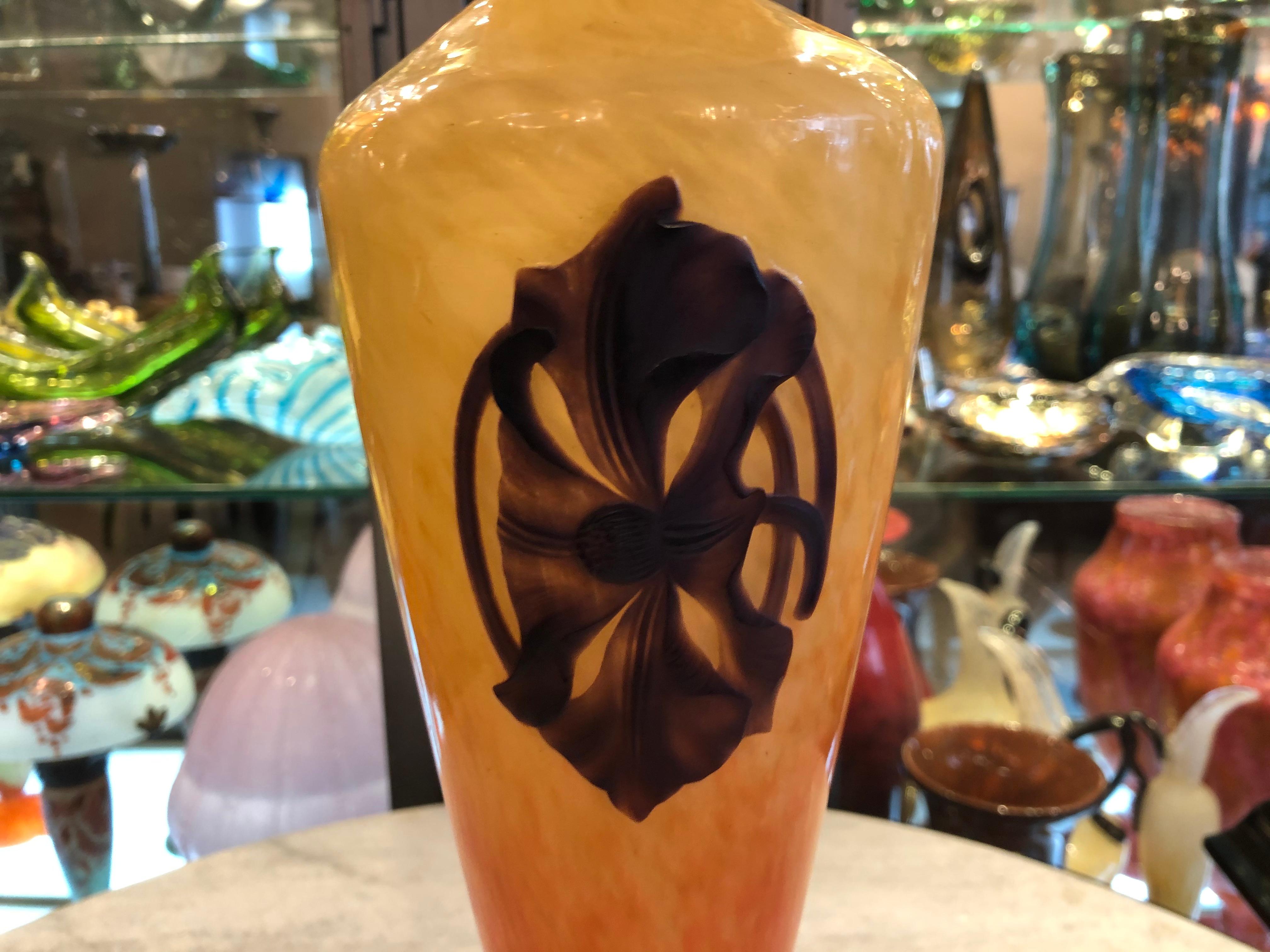  Unusual Vase Schneider With application worked to stone, 1923, Style: Art Deco For Sale 11