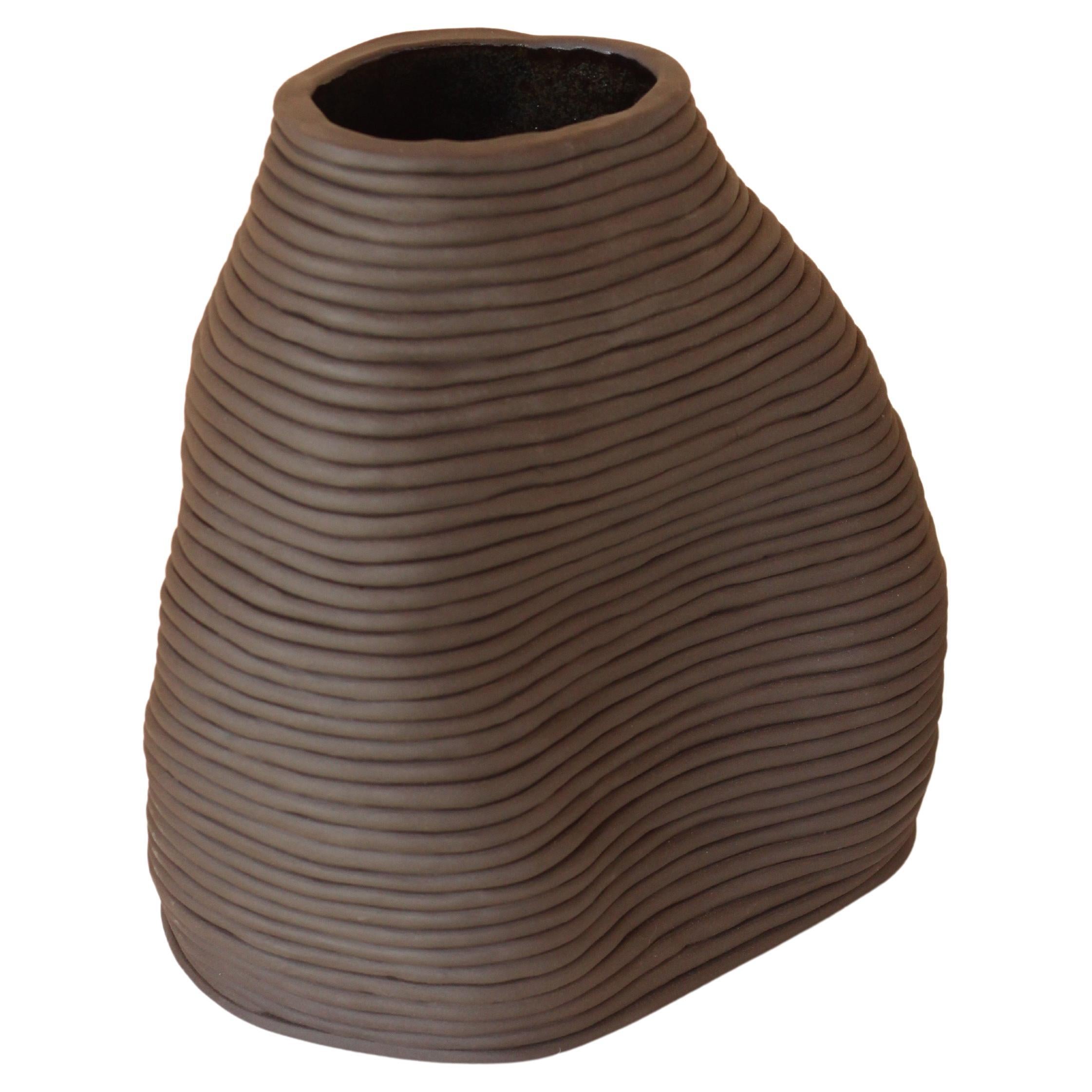 Vase Sculpture Handcrafted Tupiniquim 24 For Sale