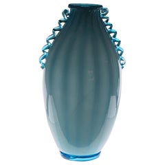 Vaso Sfumato, Cirillo Maschio, Attribuito Acquamarina con Morisa Murano, anni '20