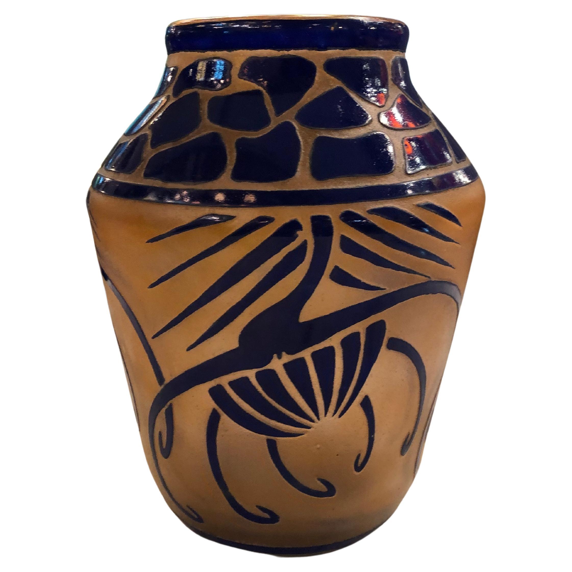 Vase, Signe : Charder (Décoration Cardères), France, 1918, Style : Art Nouveau