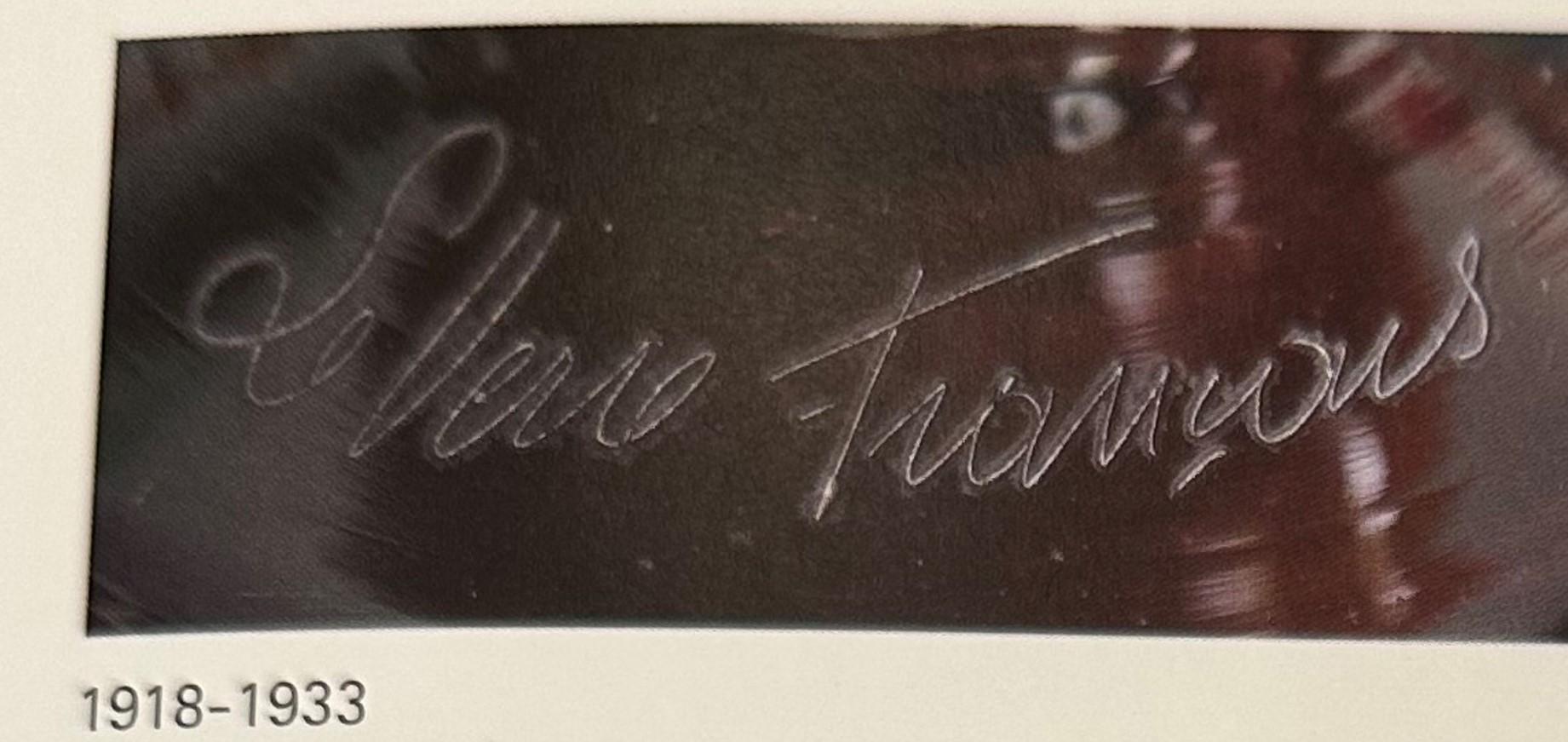 Jarrón, Signo: Charder, Le Verre Francais ( Flores Eglantinas ), Francia, 1927 Vidrio en venta