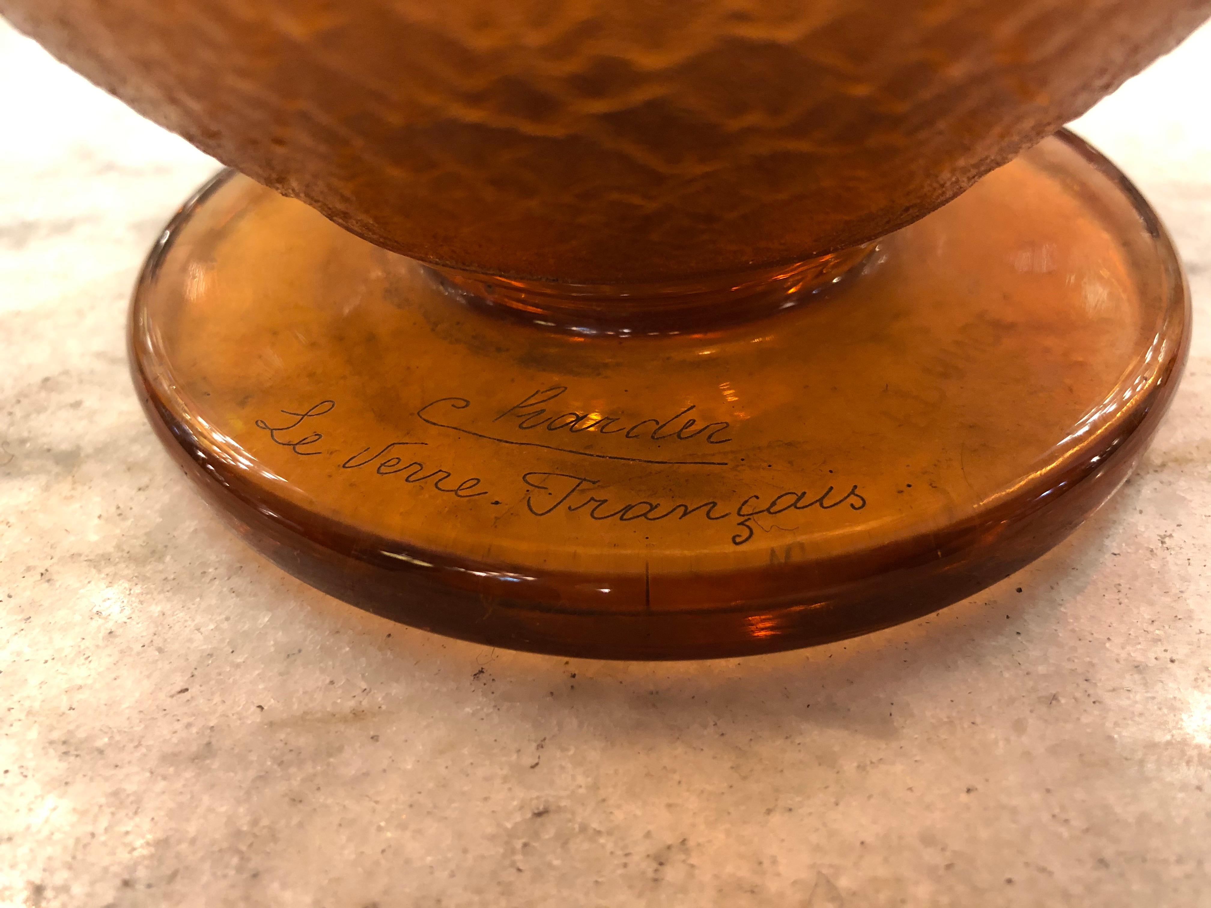 Vase Sign: Charder Le Verre Francais France For Sale 11