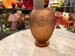 Signature du vase : Charder Le Verre Francais France