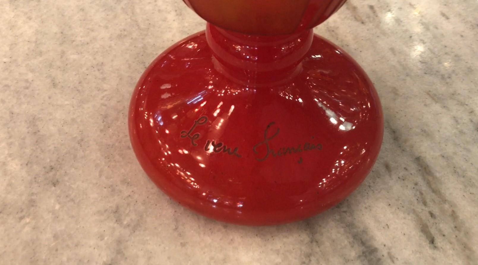 Début du 20ème siècle Vase, signé Charder ( Décoration des Rosaces ), France, 1927 en vente
