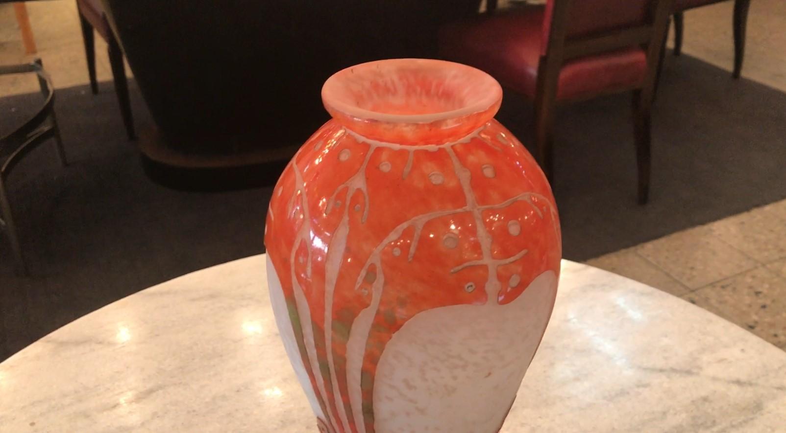 Vase, Sign: Charder ( Seaweed Decoration ), France, 1927 For Sale 9