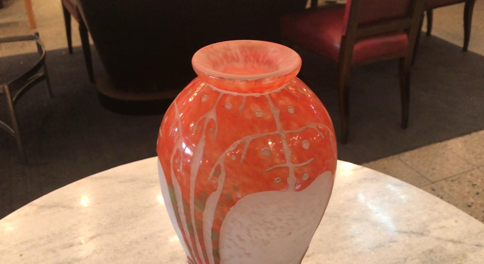 Vase, Sign: Charder ( Seaweed Decoration ), France, 1927 For Sale 12