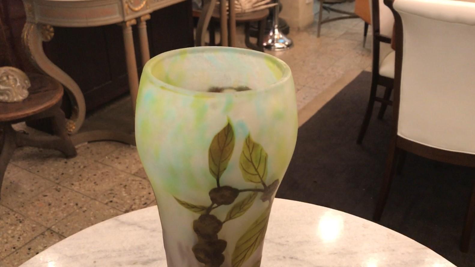 Vase, enseigne : Daum Nancy , 1910, Style : Jugendstil, Art Nouveau, Liberty en vente 4