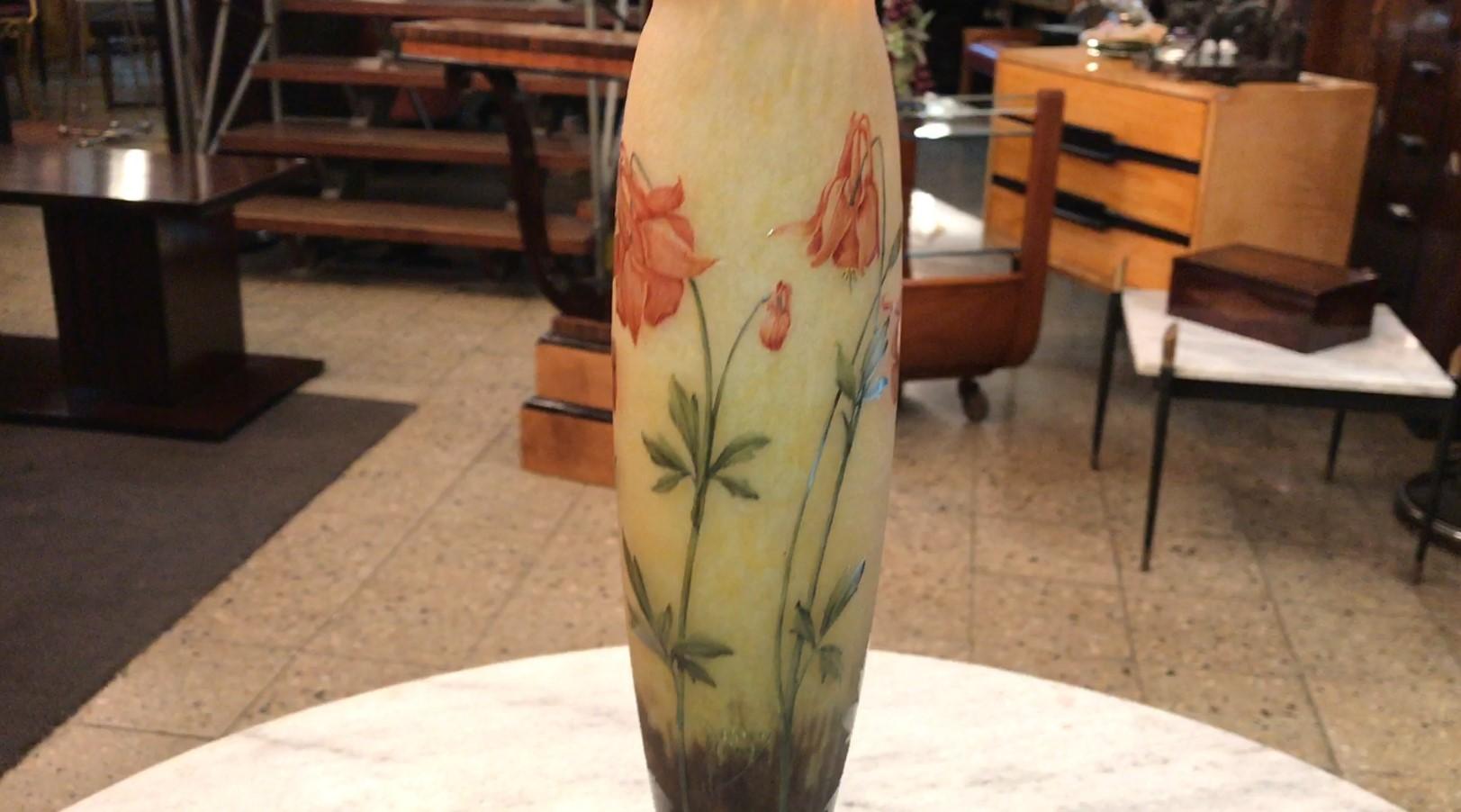 Vase, signiert: Daum Nancy, Frankreich, 1903, Stil: Jugendstil, Freiheit im Angebot 9