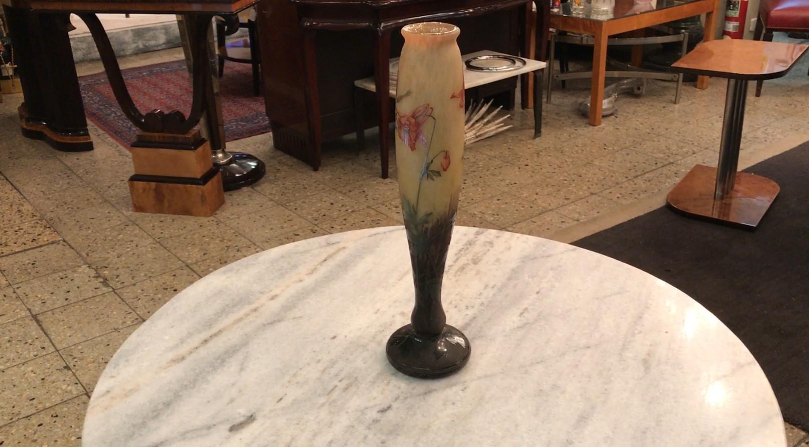 Vase, signiert: Daum Nancy, Frankreich, 1903, Stil: Jugendstil, Freiheit im Angebot 12