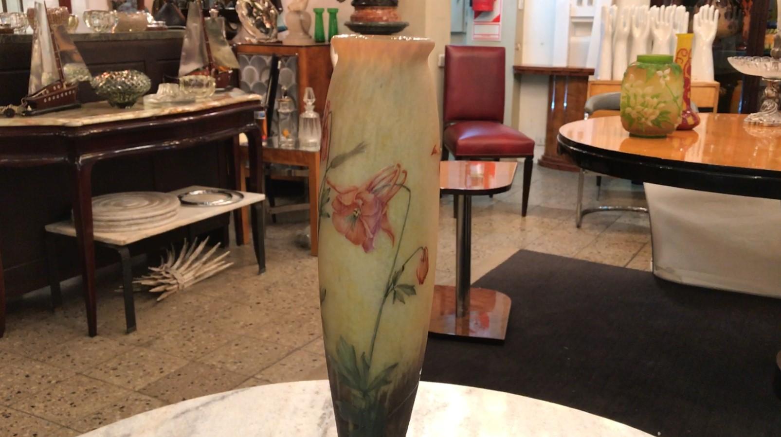 Vase, Sign: Daum Nancy, France, 1903, Style: Jugendstil, Art Nouveau, Liberty For Sale 13