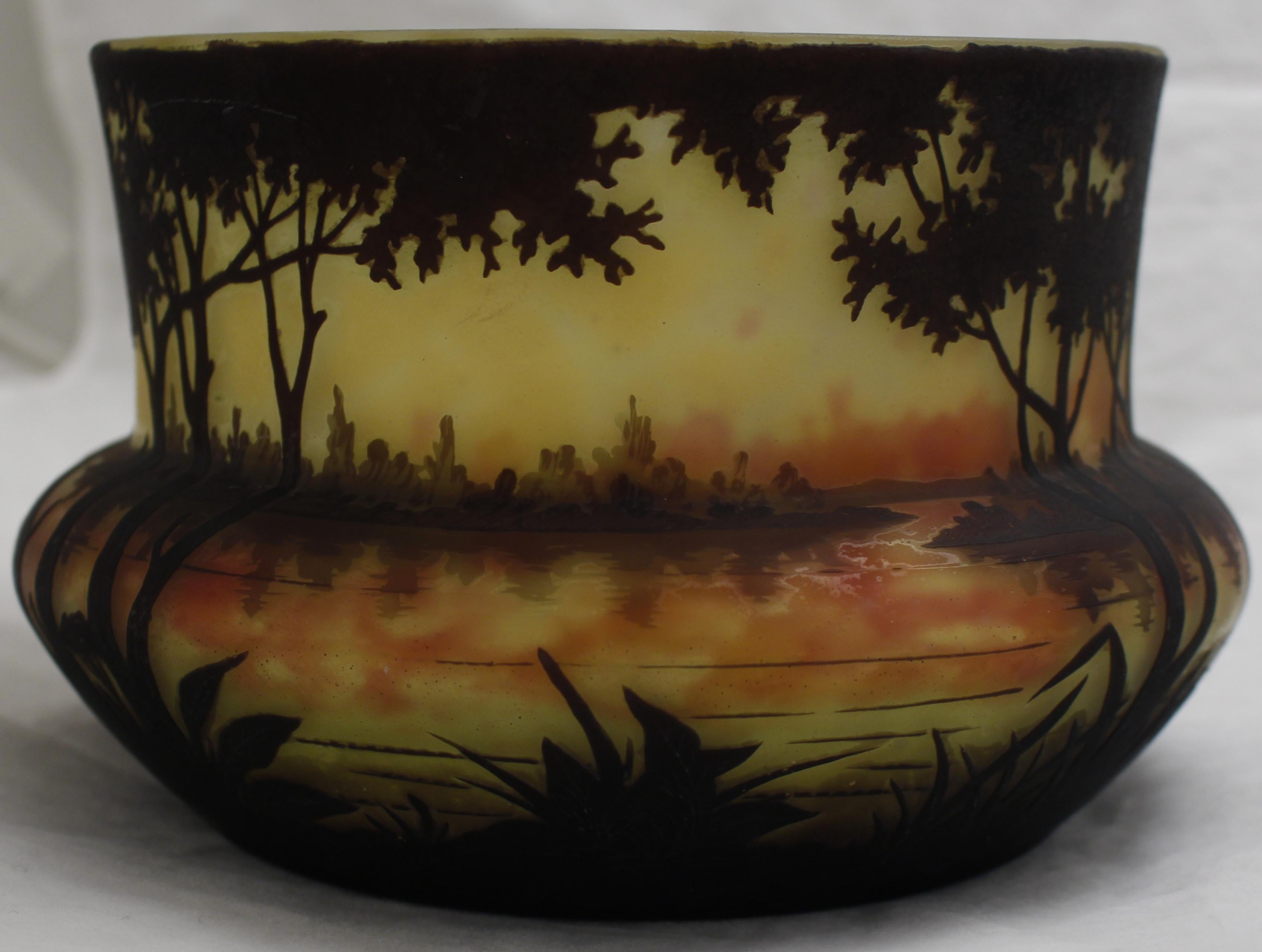 Vase, Sign: Daum Nancy, France, 1904, Style: Jugendstil, Art Nouveau, Liberty For Sale 5