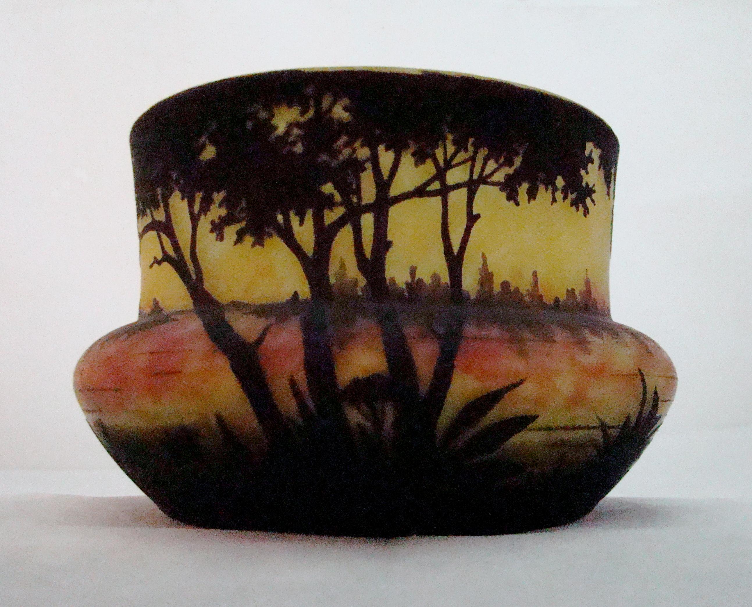 Vase, Sign: Daum Nancy, France, 1904, Style: Jugendstil, Art Nouveau, Liberty For Sale 10