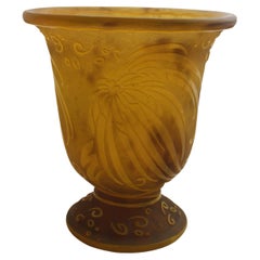 Used Vase, Sign: Daum Nancy, France, 1924