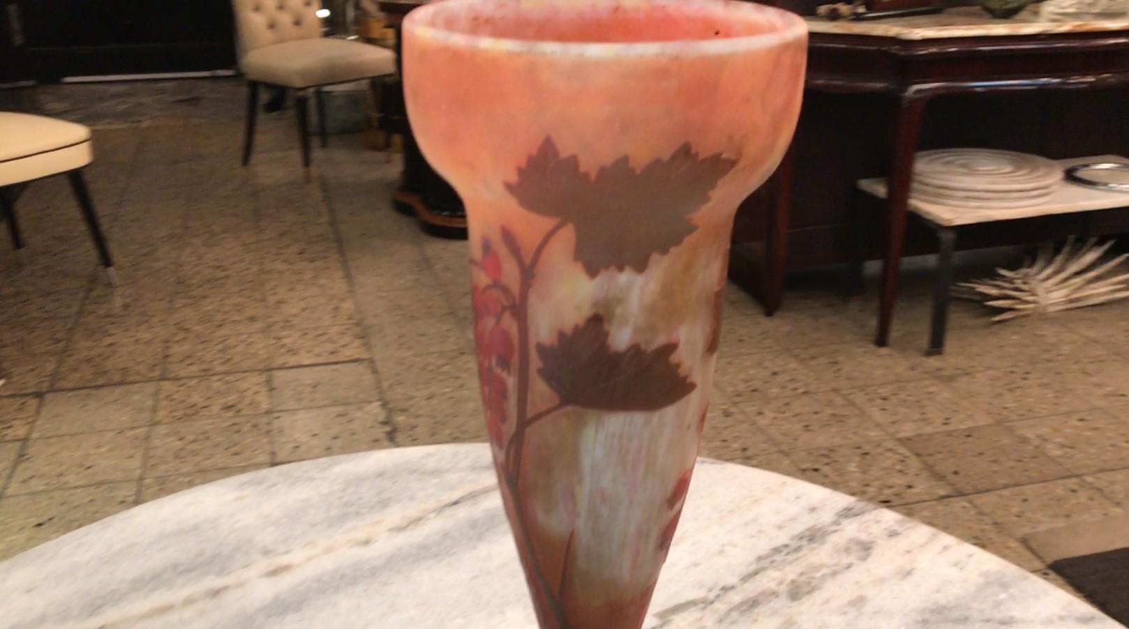 Vase, signé Daum Nancy, France, style Jugendstil, Art Nouveau, Liberty, 1903 en vente 6