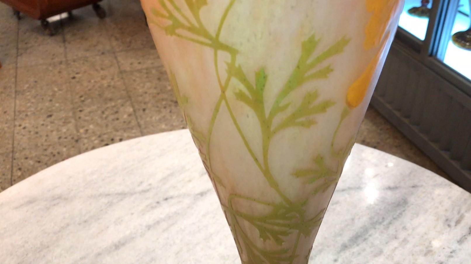 Vase, Sign: Daum Nancy, France, Style: Jugendstil, Art Nouveau, Liberty, 1904 For Sale 8