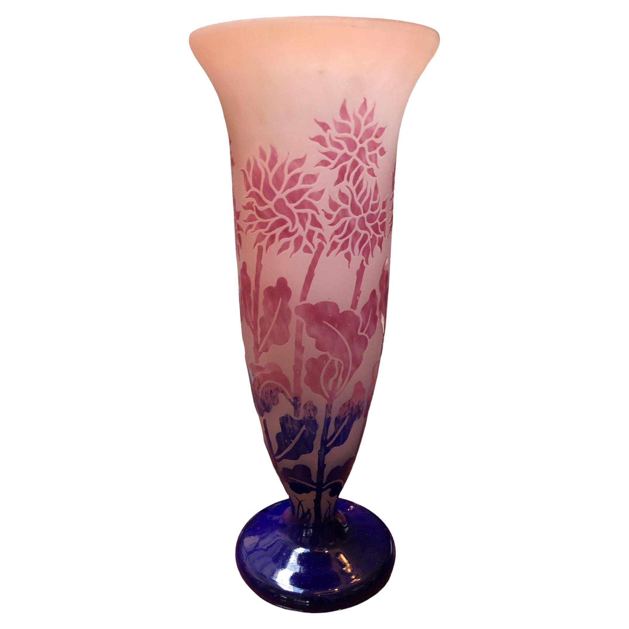 Vase Signe : Degué, 1900, France, Jugendstil, Art Nouveau, Liberté en vente