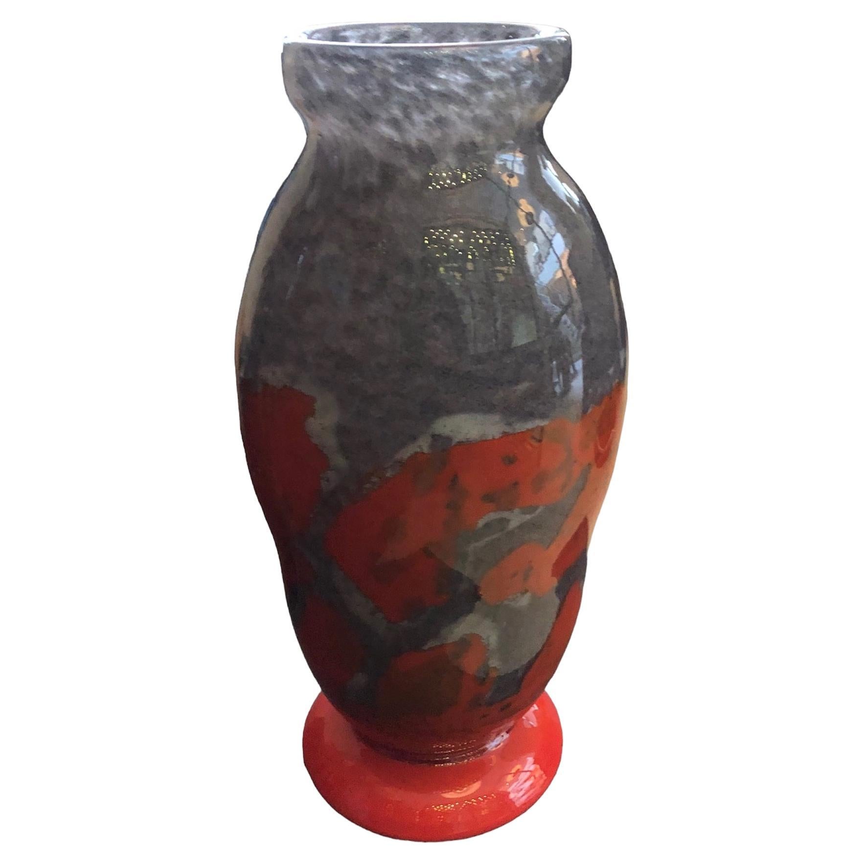 Vase Signe : Degué, fabriqué en France, 1930