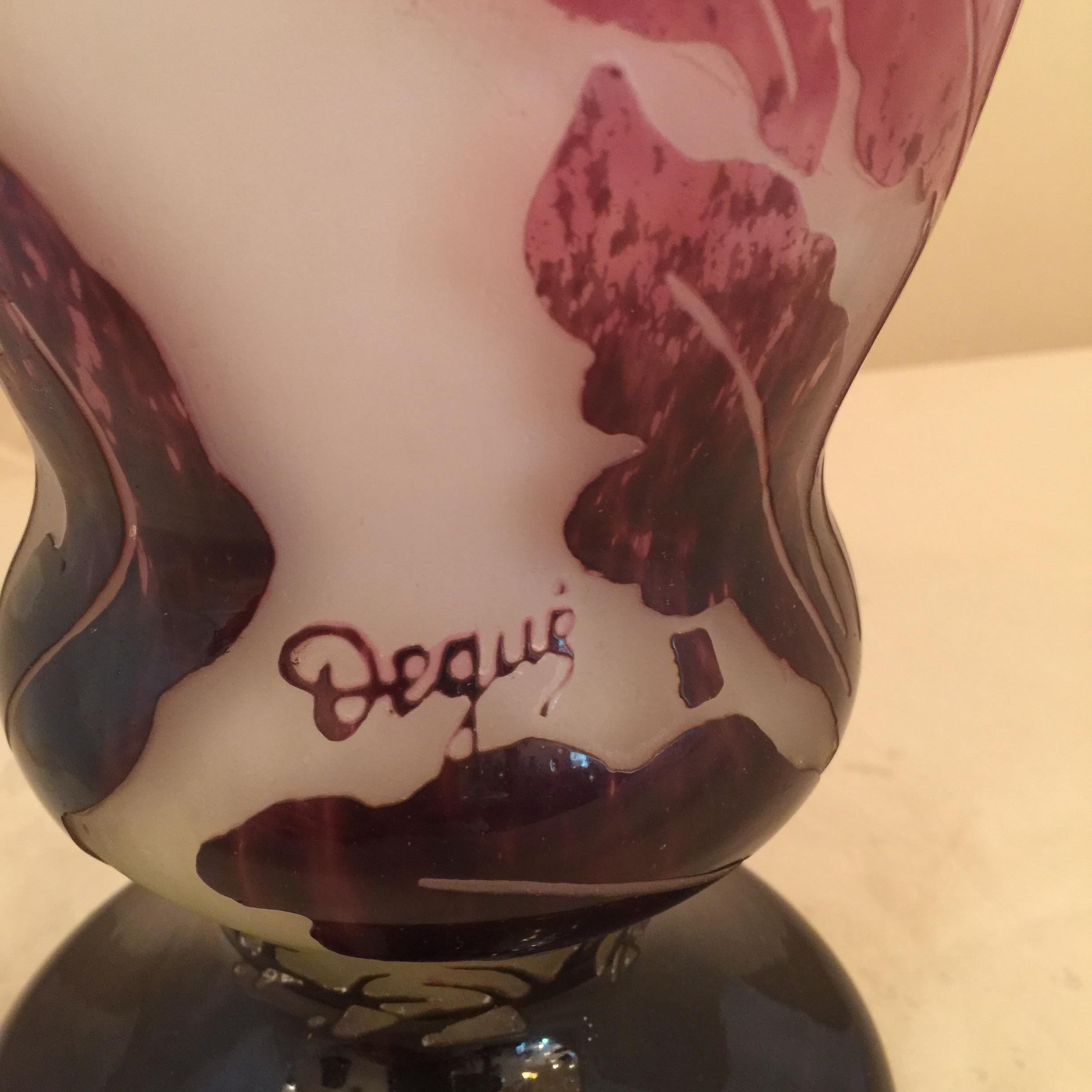 Vase Sign: Degué, Made in France For Sale 3