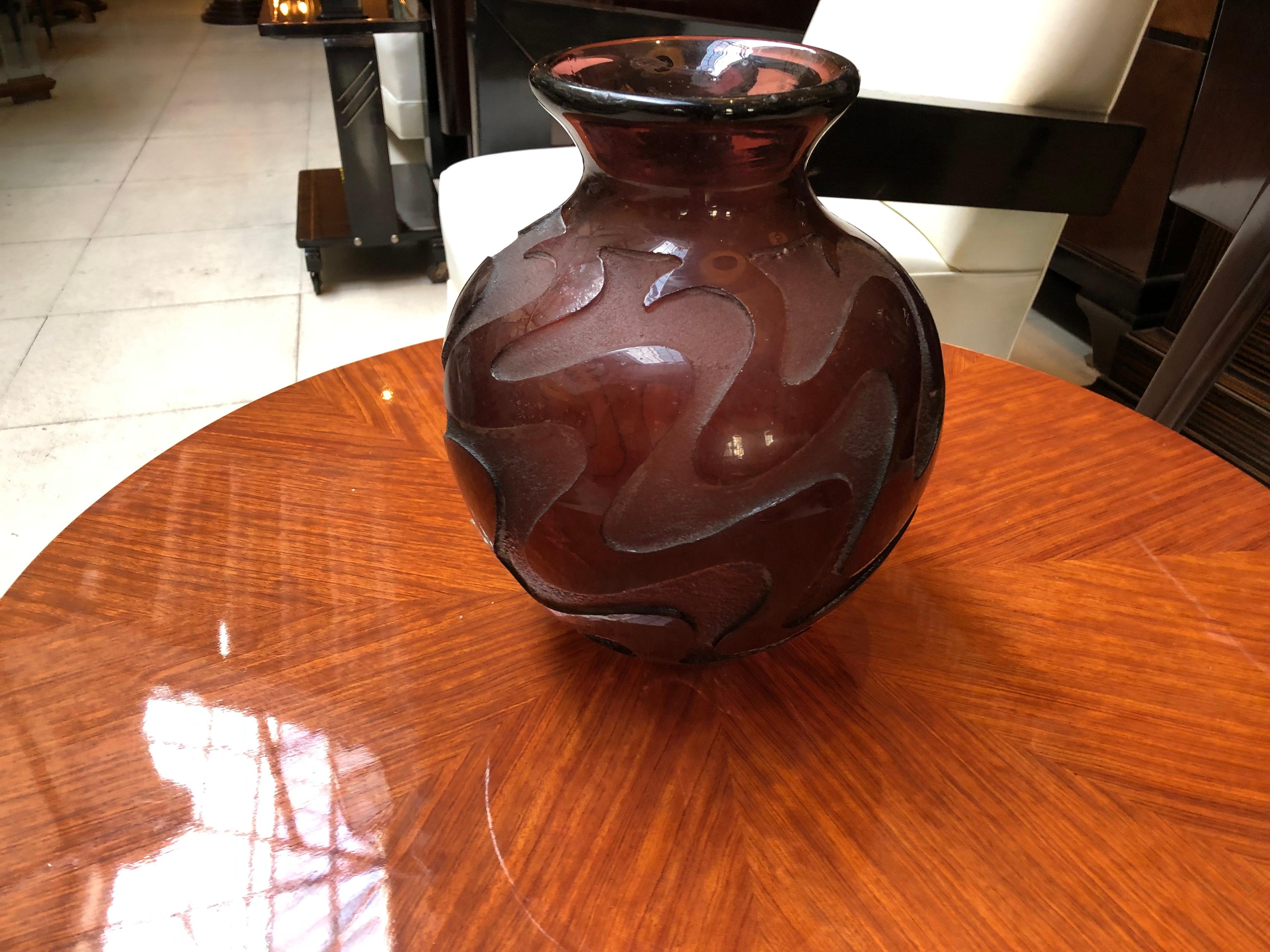 Florero Sign: Degué, Made in France, 1926, Art Decó Francés en venta