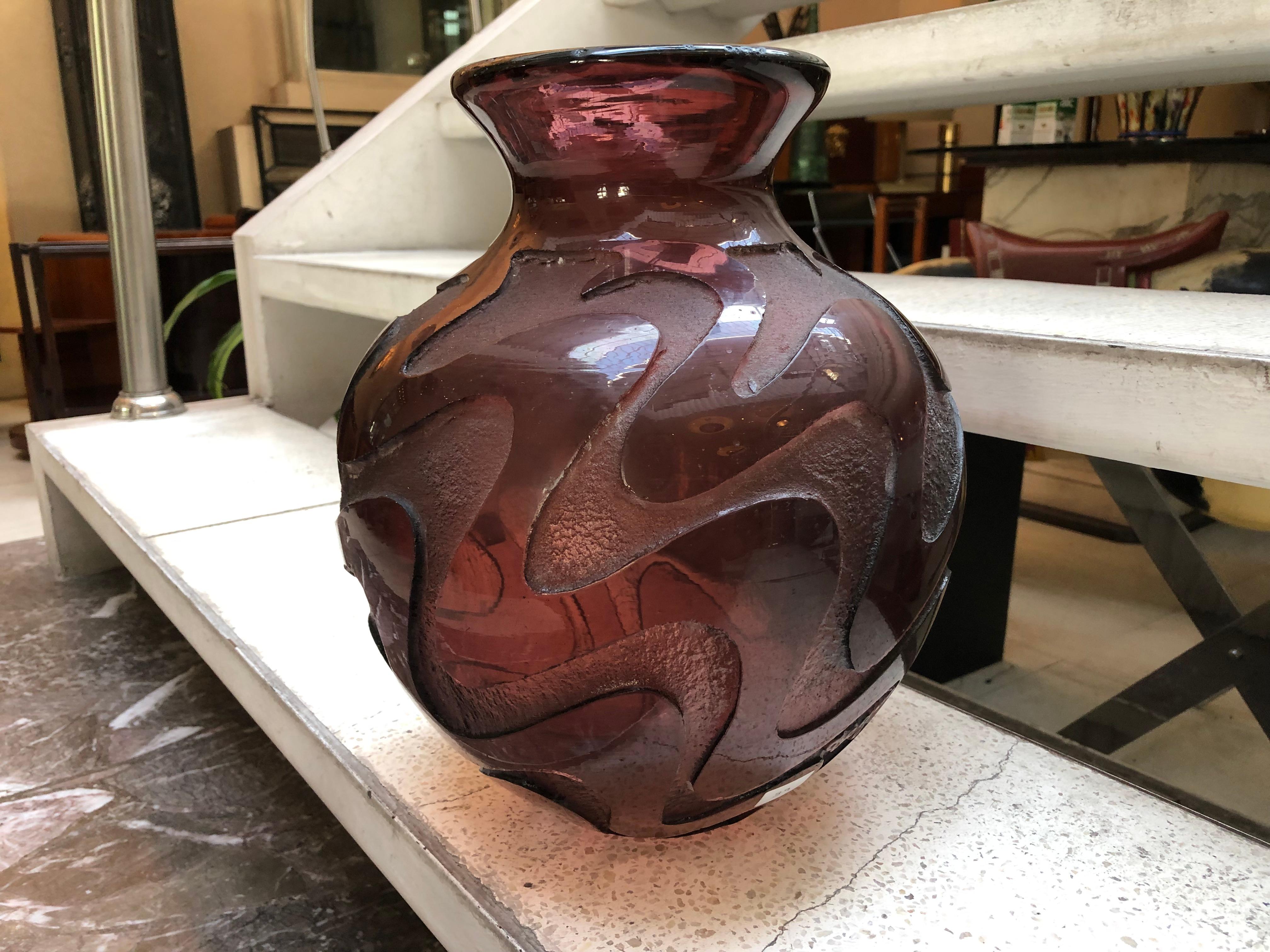 French Vase Sign: Degué, Made in France, 1926, Art Deco For Sale