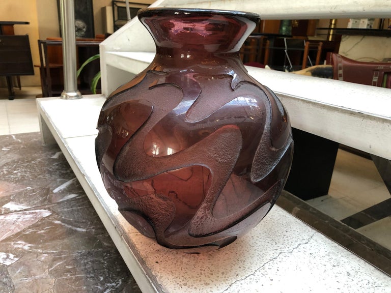 Vase Signe : Degué, Made in France, 1926, Art Deco - En vente sur