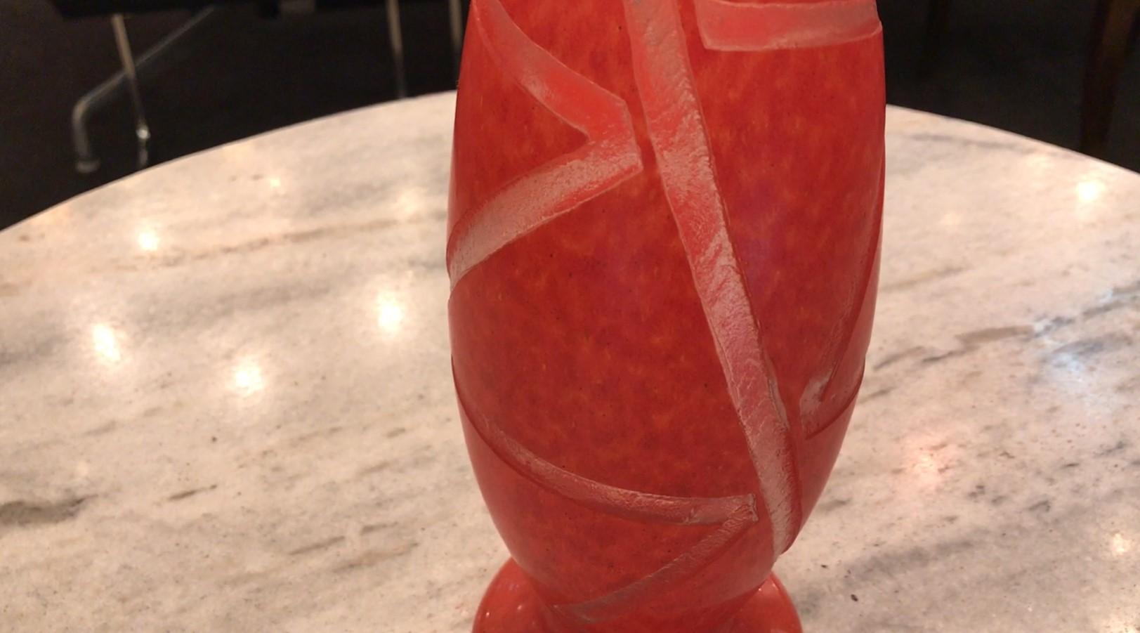 Vase Sign: Degué, Made in France, Style : Art Deco, 1926 For Sale 4