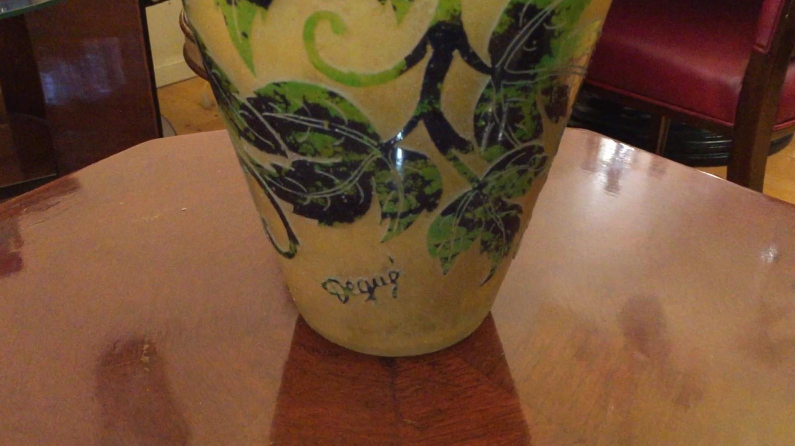 Vaso Sign: Degué, Made in France, Stile : Art Deco, 1926 in vendita 7