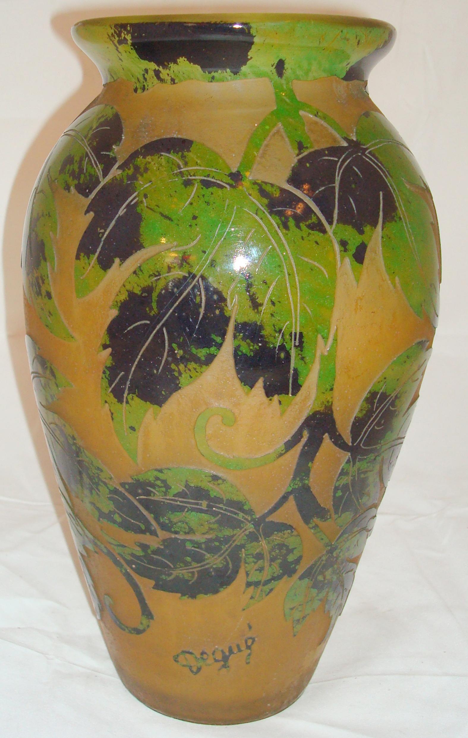 Vaso Sign: Degué, Made in France, Stile : Art Deco, 1926 in vendita 11