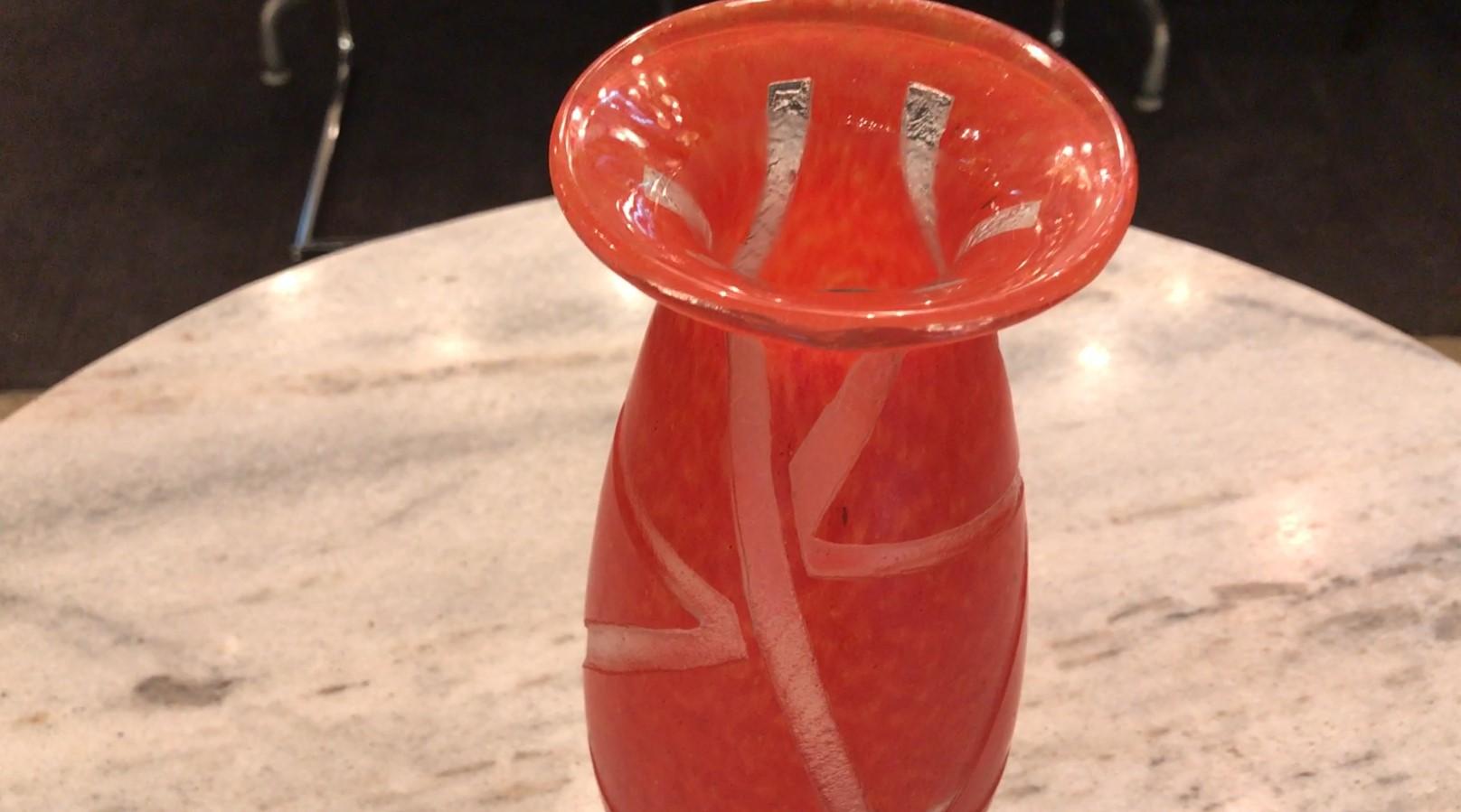 Vase Sign: Degué, Made in France, Style : Art Deco, 1926 For Sale 3