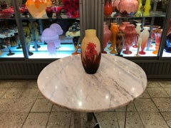 Vase, Sign: Gallé, Style: Jugendstil, Art Nouveau ( Decoration Hyacinths)