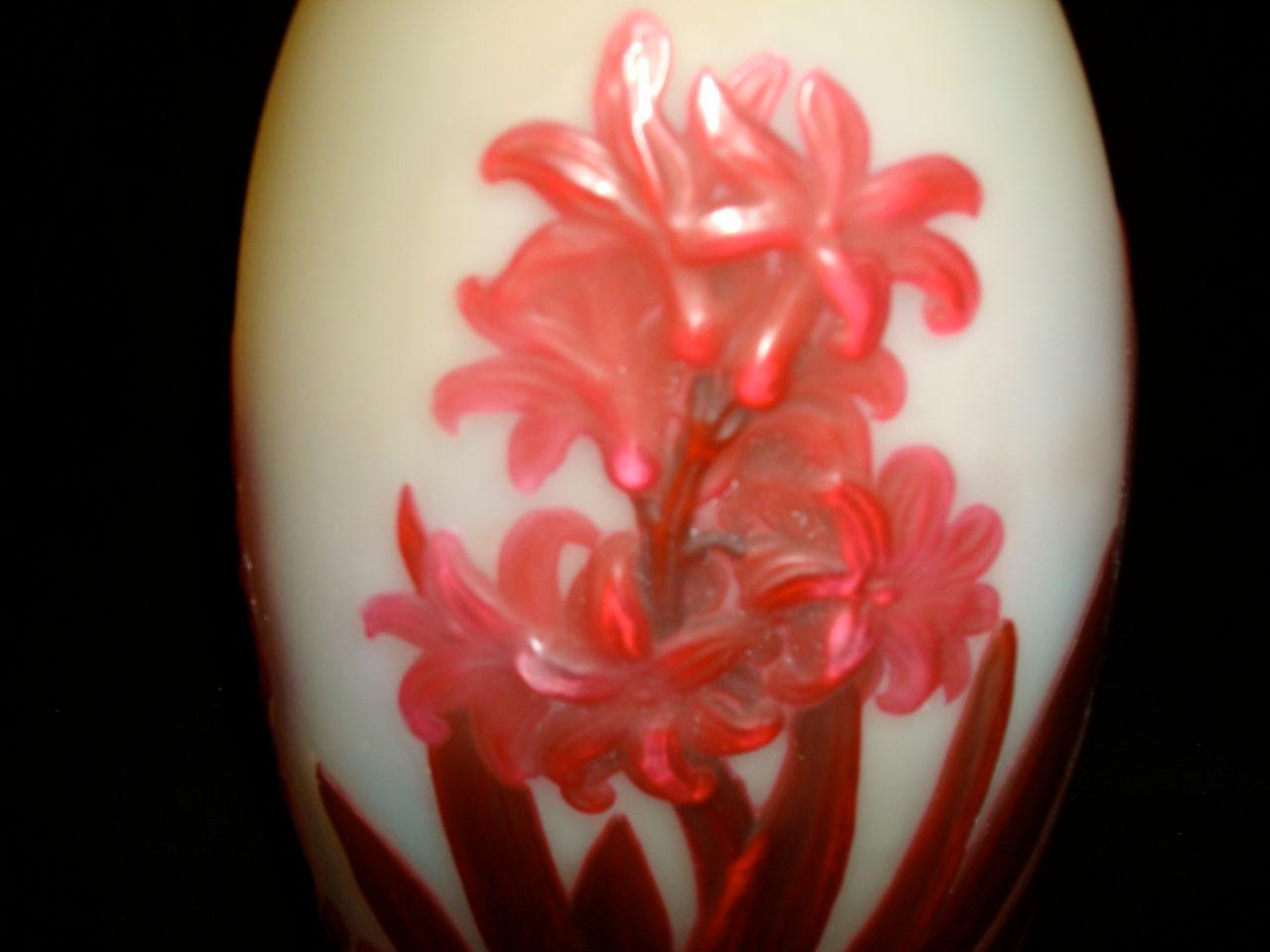 Vase, Signe : Gallé, Style : Jugendstil, Art Nouveau ( Décoration Jacinthes) en vente 13