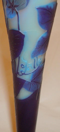 Vase, Sign: Gallé, Style: Jugendstil, Art Nouveau, Liberty, 1900