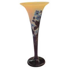 Used Vase, Sign: Gallé, Style: Jugendstil, Art Nouveau, Liberty, 1900