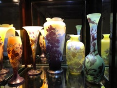 Jarrón, Signo: Galle, Estilo: Jugendstil, Art Nouveau, Liberty, 1905