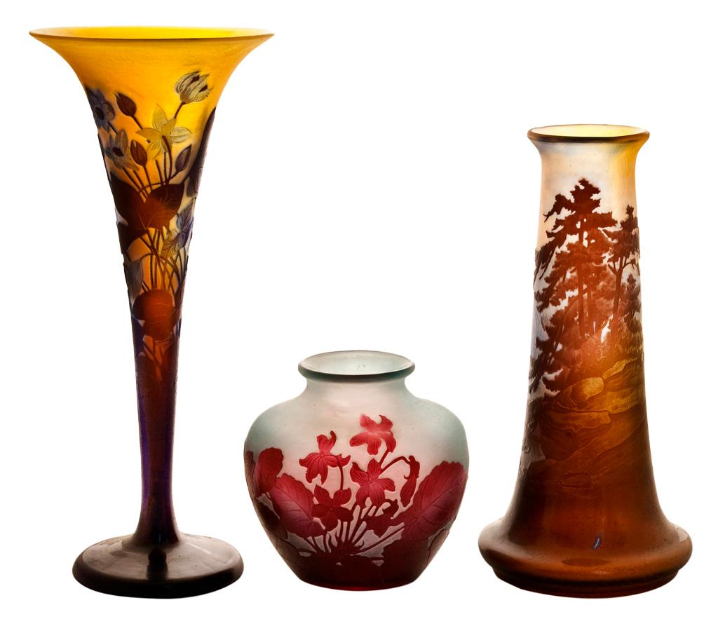 French Vase, Sign: Gallé, Style: Jugendstil, Art Nouveau, Liberty, 1905 For Sale