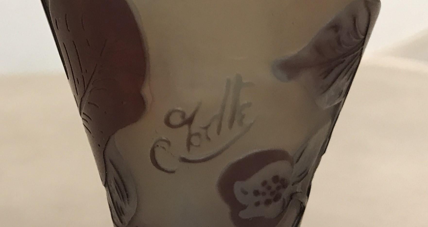 Art nouveau Vase, signature : Galle, Style : Jugendstil, Art Nouveau, Liberty, 1905 en vente
