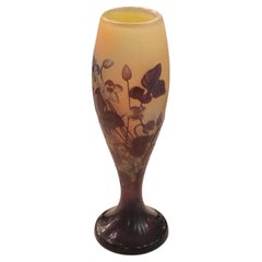 Used Vase, Sign: Galle, Style: Jugendstil, Art Nouveau, Liberty, 1905