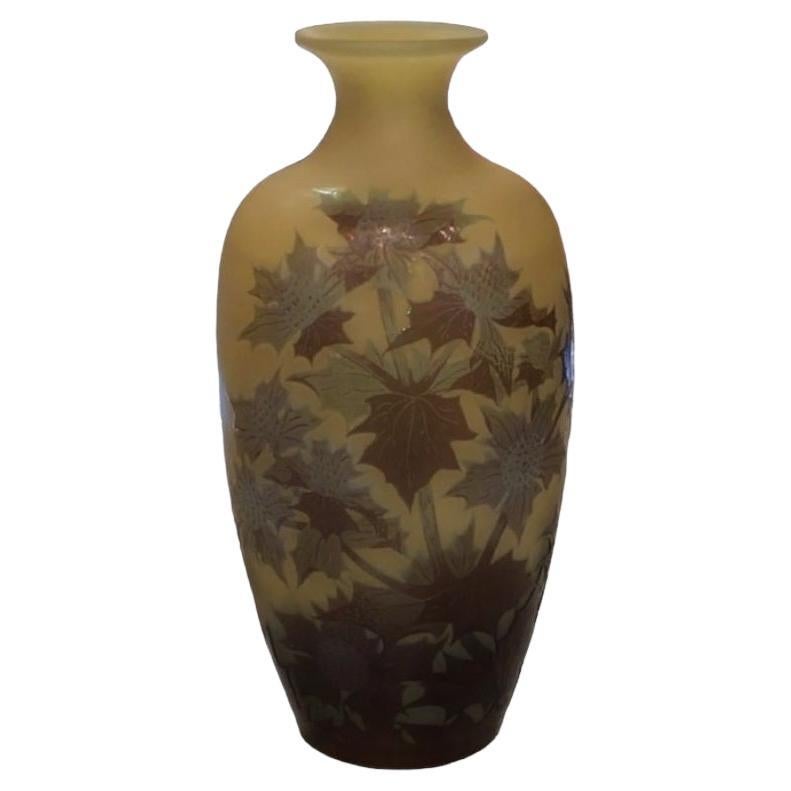 Vase, Sign: Galle, Style: Jugendstil, Art Nouveau, Liberty,  French