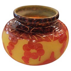 Jarrón, Signo: Le Verre Francais (El Grosellero), Estilo: Art Nouveau, Libertad