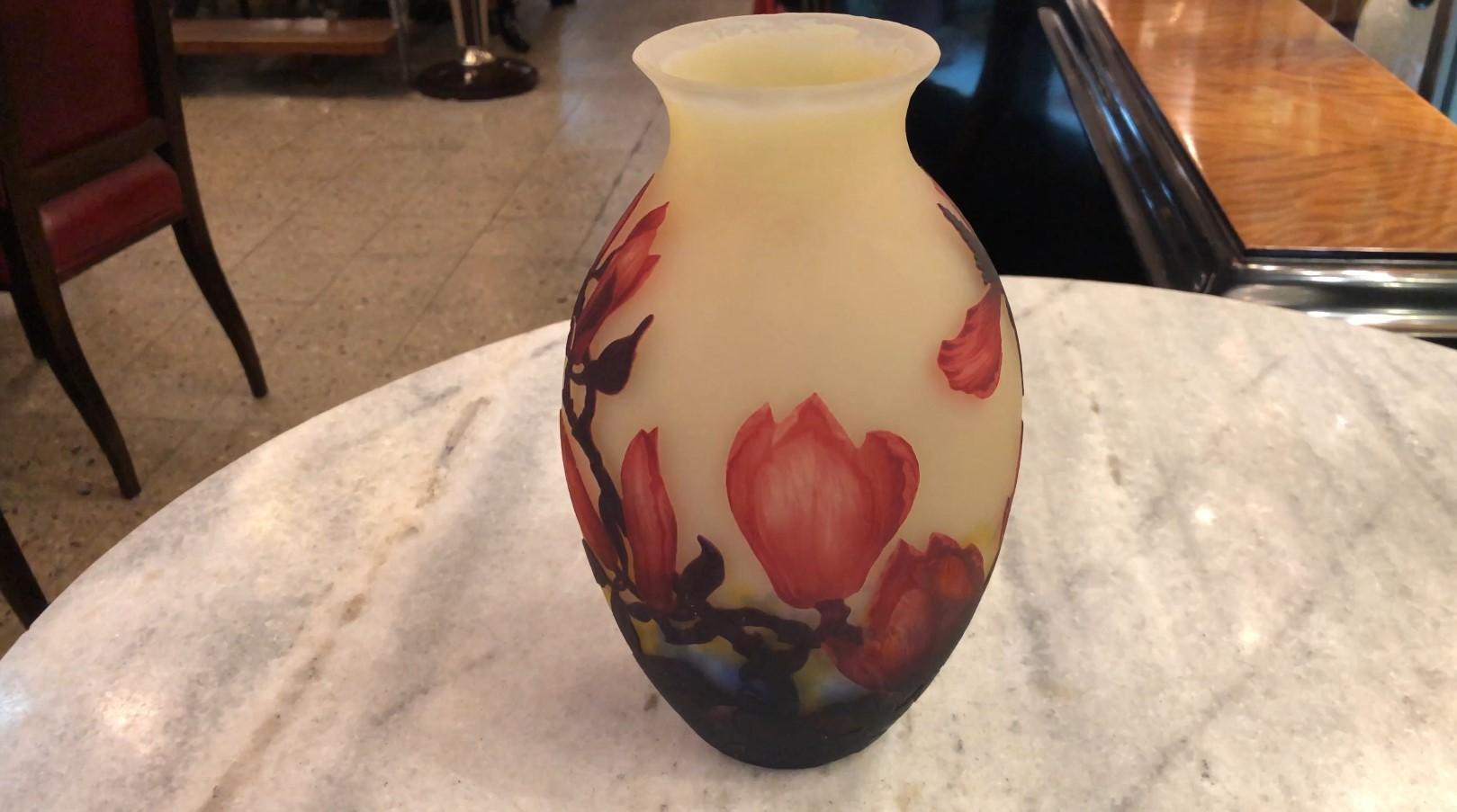 Vase, Enseigne : I. Muller Frères Luneville,  Style : Jugendstil, Art nouveau, Liberty en vente 11