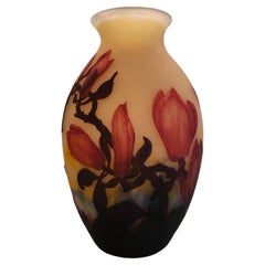 Vase, Zeichen: Muller frères Luneville,  Stil: Jugendstil, Art Nouveau, Liberty