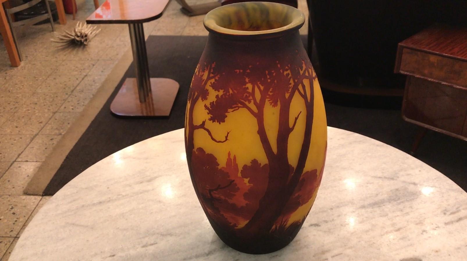 Vase, signé Muller Fres Luneville  Style : Jugendstil, Art nouveau, Liberty en vente 8