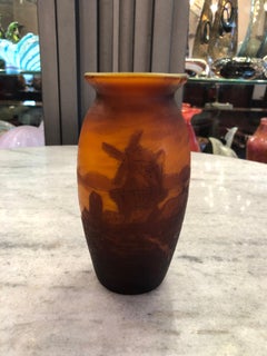 Vase, Sign: Muller Fres,  Style: Jugendstil, Art Nouveau, Liberty, 1900