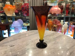 Vase Zeichen: Schneider France ( Decoración Jade ), 1924, Stil: Art Deco